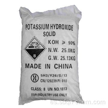 Suministro directo de hidróxido de potasio KOH 90% / 48% Colorante